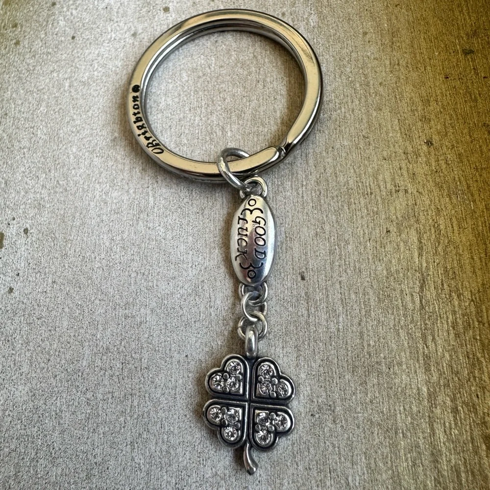 Brighton Good Luck 4 leaf clover key fob